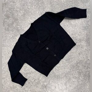 NWOT* Black v-neck cardigan with black buttons